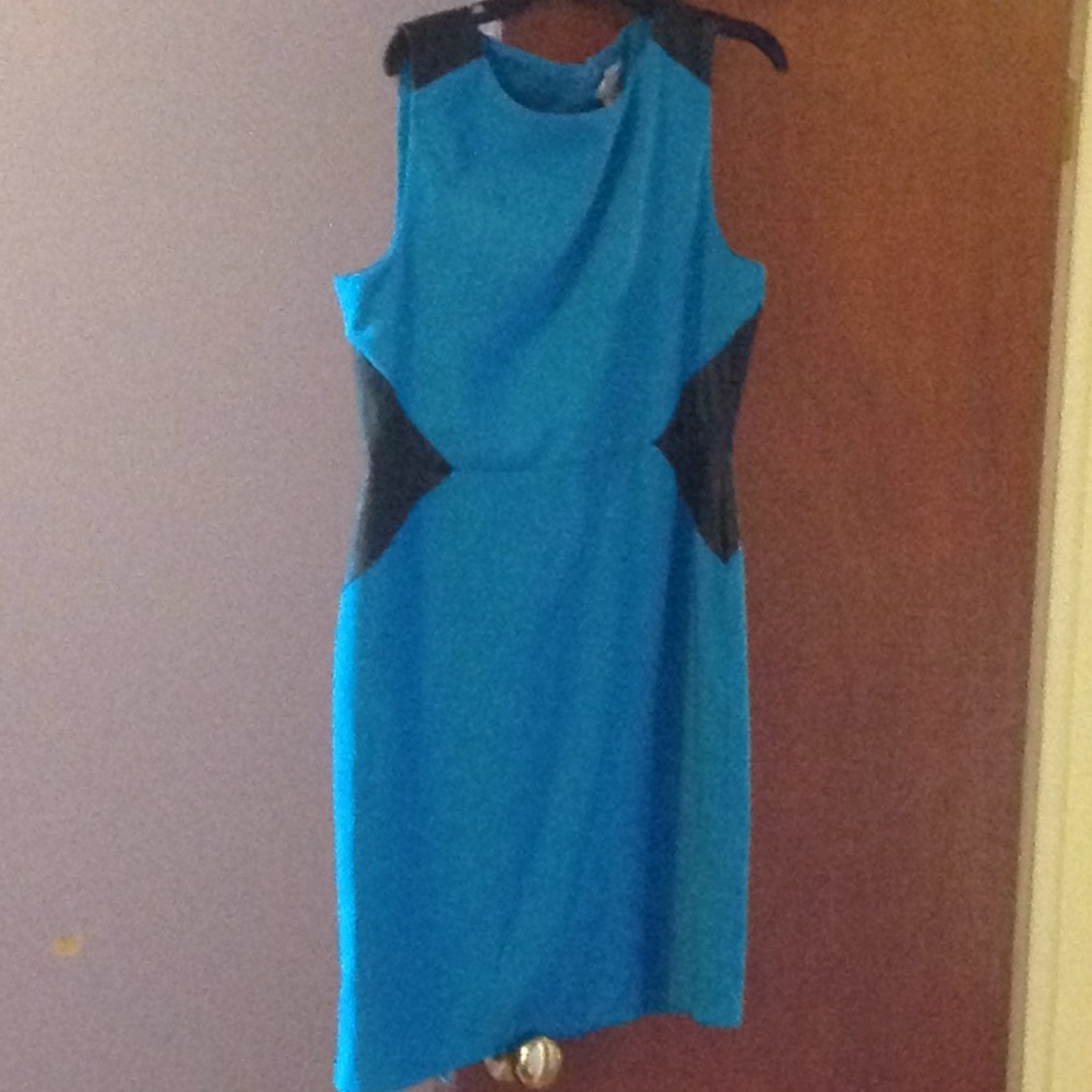 Blue and black Dress